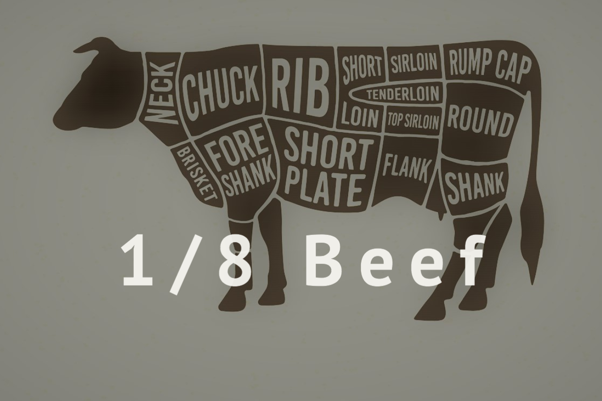 1/8th Beef Bundle- 50 lbs